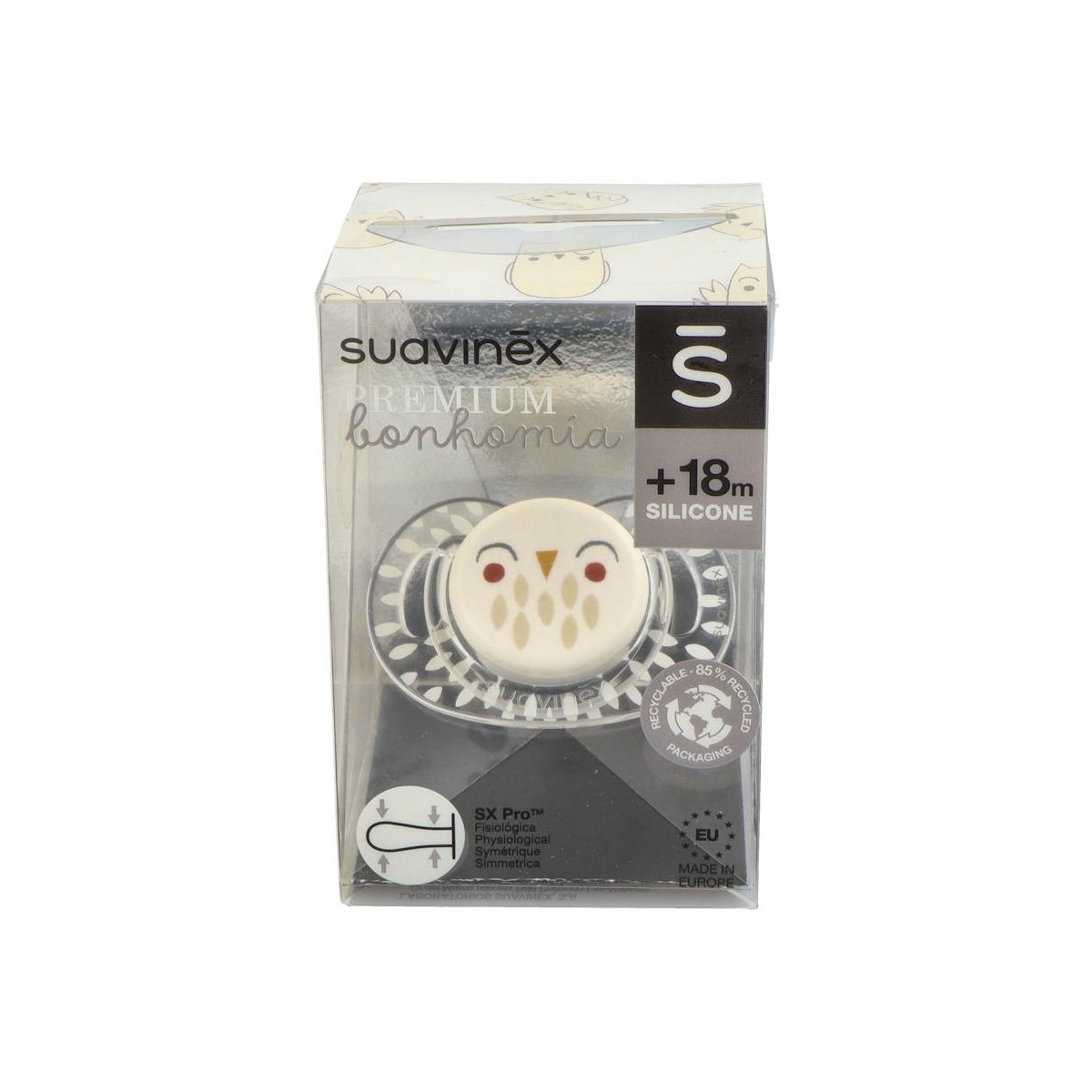 Chupete Suavinex Premium Silicona Fisio 18M+ 1 Un