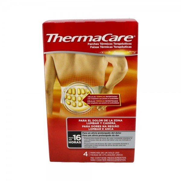 Thermacare Parche Zona Lumbar Y Cadera 4 U