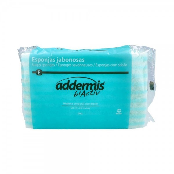 Addermis Biactiv Bsa 20 U. Esponjas Jabonosas Aseo Diario