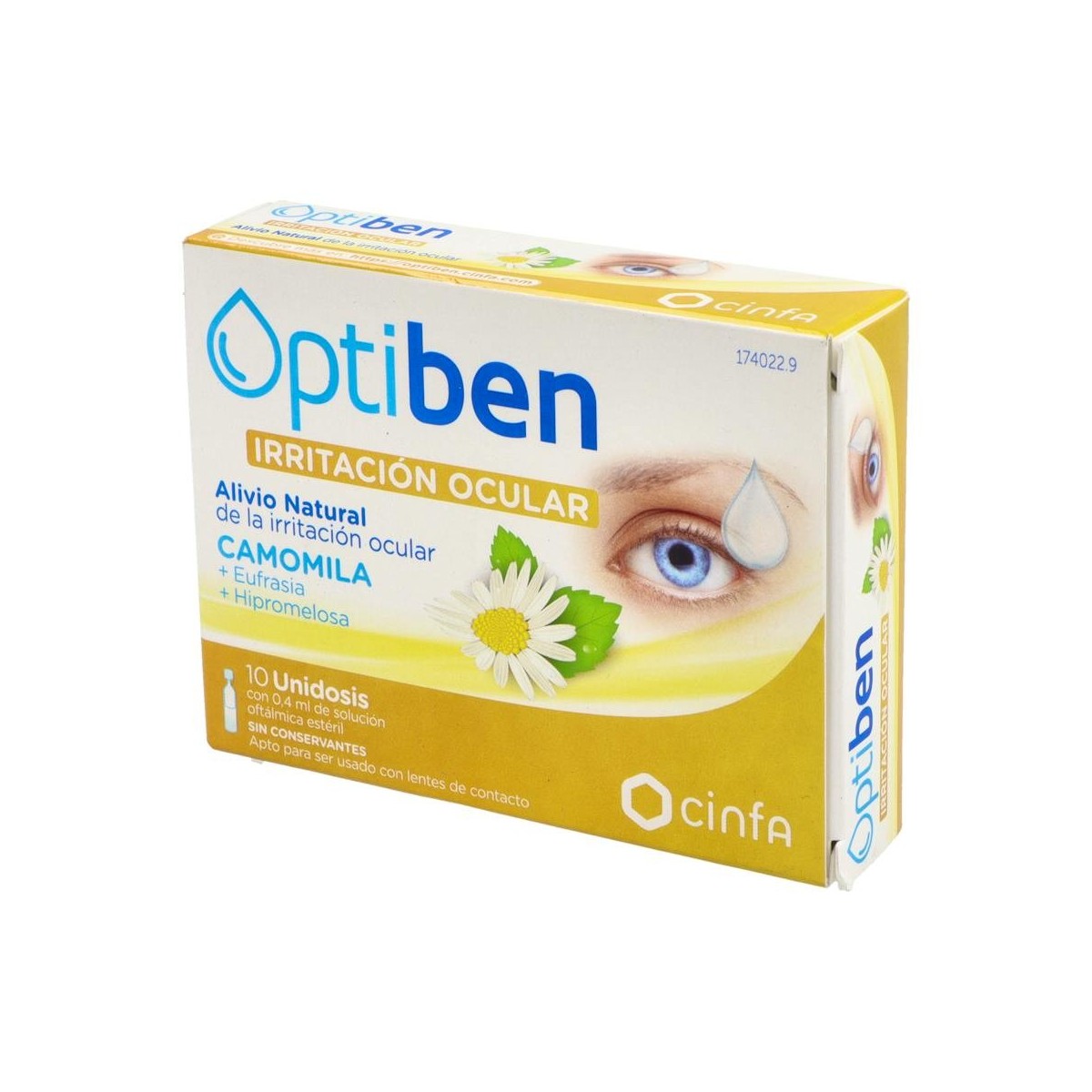 Optiben Ojos Irrit Unid 10Amp