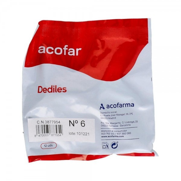 Dediles Acofar N 6 12 Unid (Larg) 85 Mm X 25 Mm (Diam)