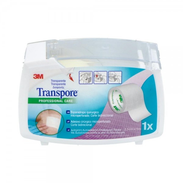 Esparadrapo Transpore Plast Perf 5Mx2,5Cm1527