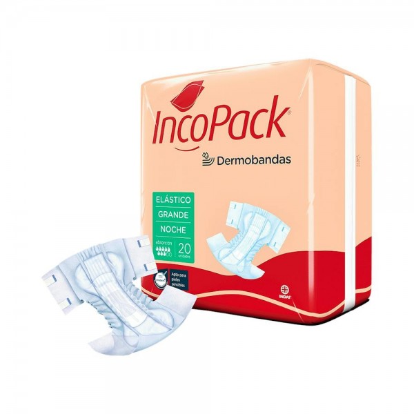 Incopack Elástico Talla Grande Noche Caja 80 Absorbentes