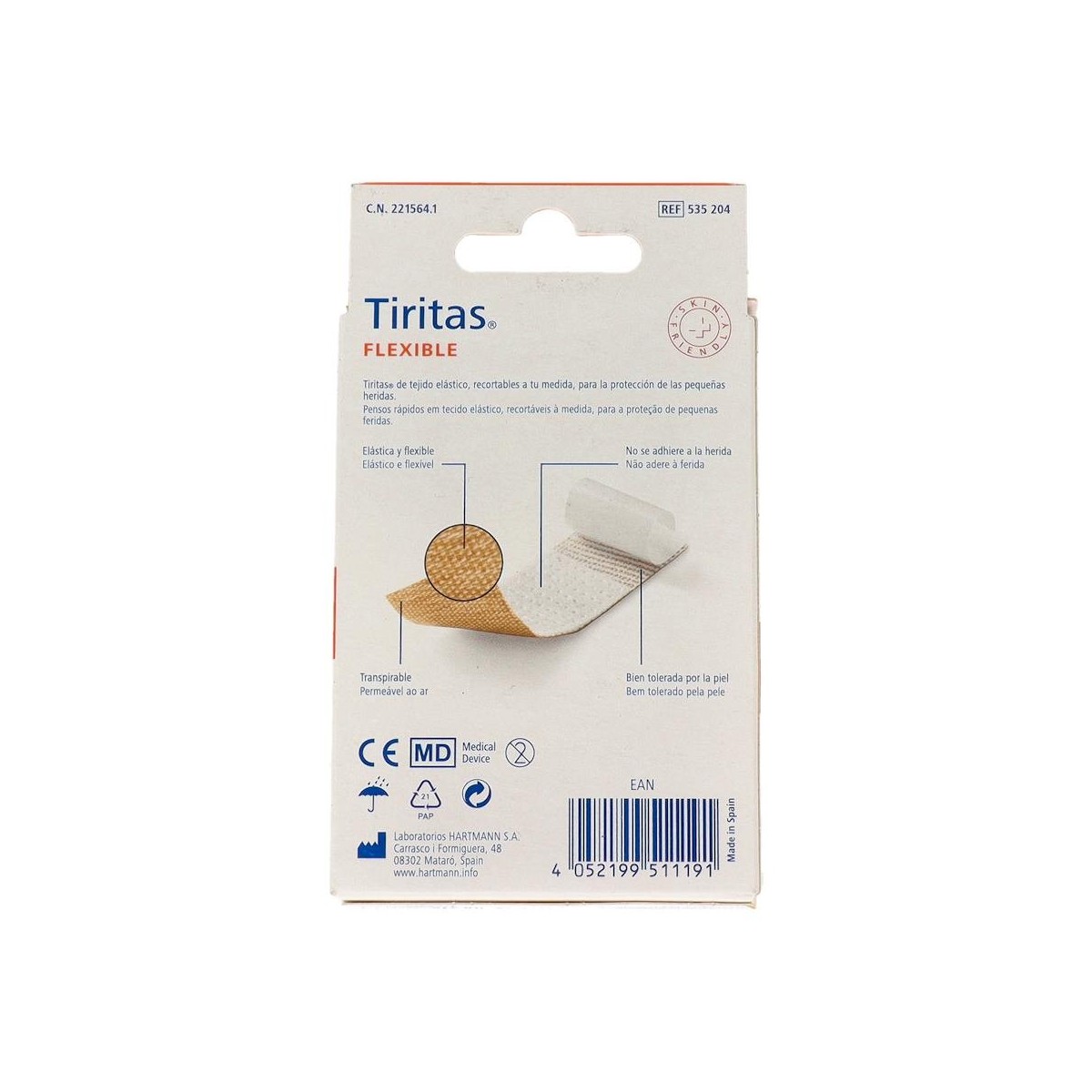 Tiritas Flexible 6x10cm 10 uds