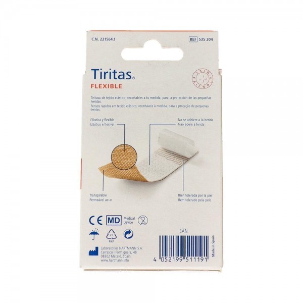 Tiritas Flexible 6x10cm 10 uds