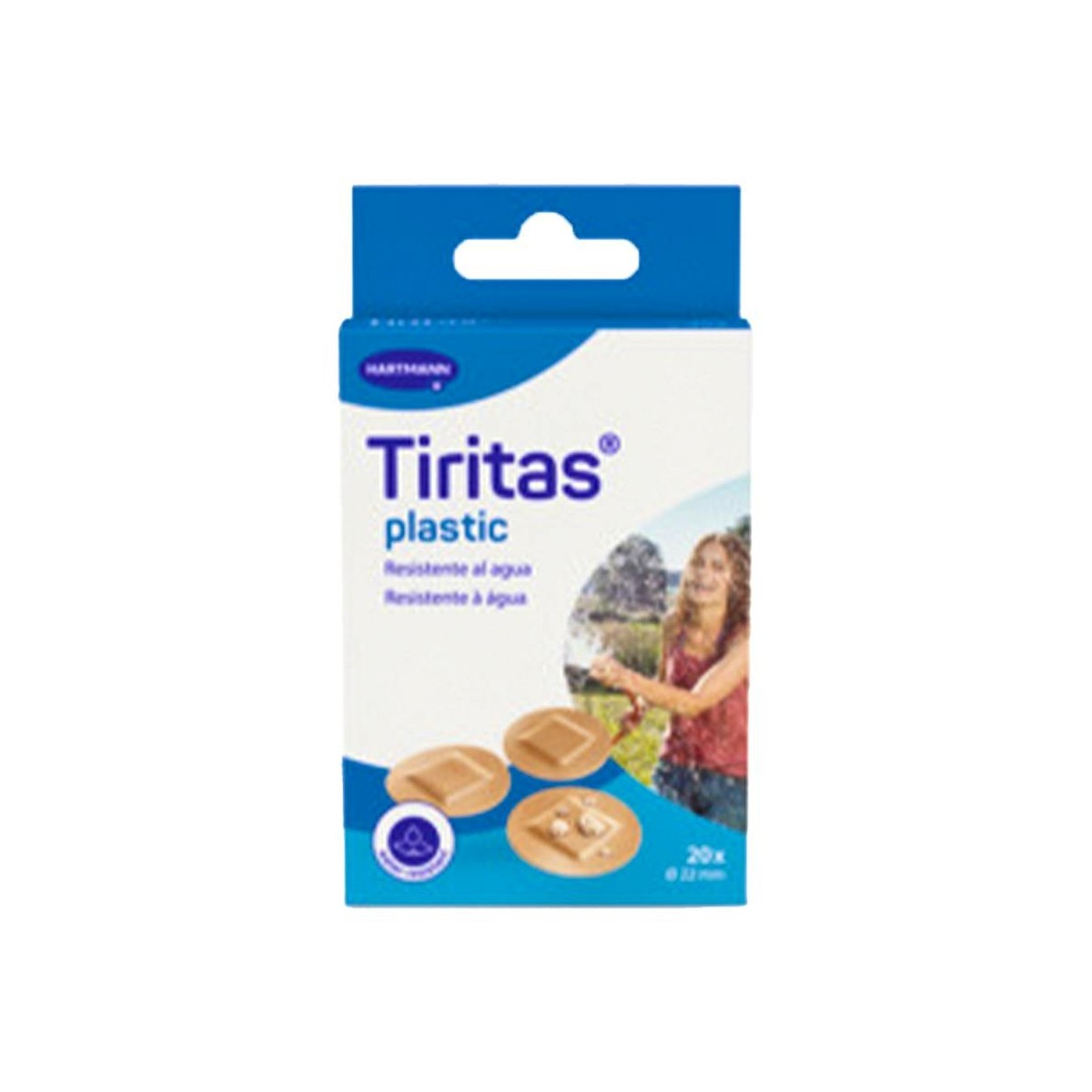 Tiritas Plastic redondas 22mm 20 uds