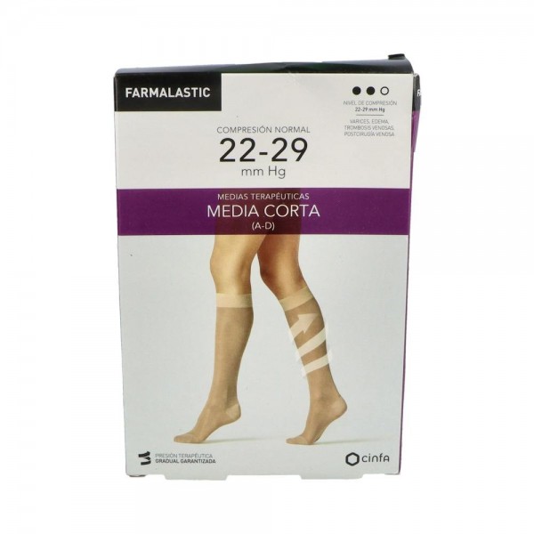 Media Farmal Cor Nor C/Punt Beige T/Rei-Pl 2 Un