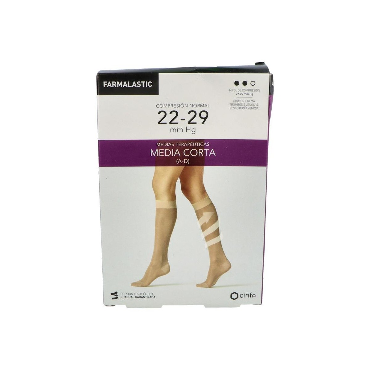 Media Farmal Cor Nor C/Punt Beige T/Rei-Pl 2 Un