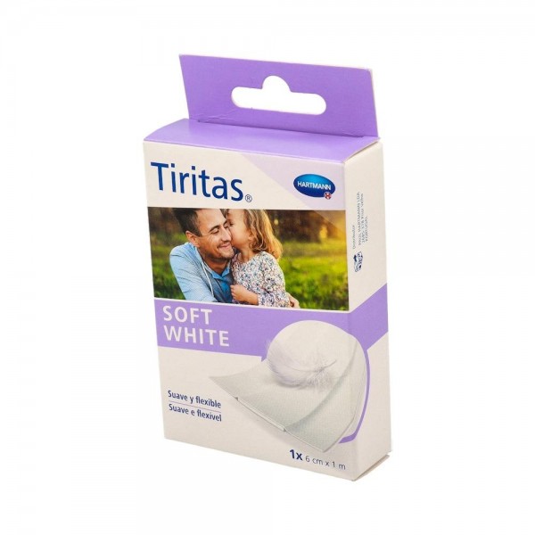 Tiritas Soft white 6cmx1m 1 ud