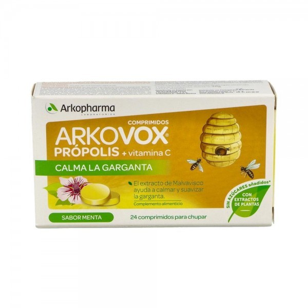 Arkovox Menta Propolis Vit C 24 Co