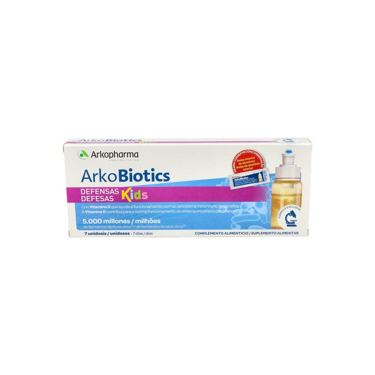 Arkobiotics Defensas Niños 7 Unidos