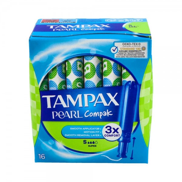 Tampon Tampax Compak Pearl Super 18 U