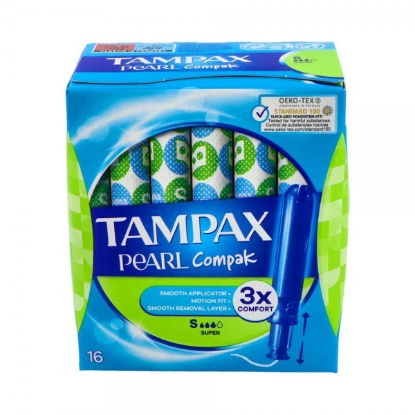 Tampon Tampax Compak Pearl Super 18 U
