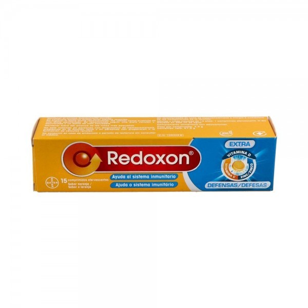 Redoxon Extra Defensas Vit C + Zinc 15 Comp Eferv Naranja