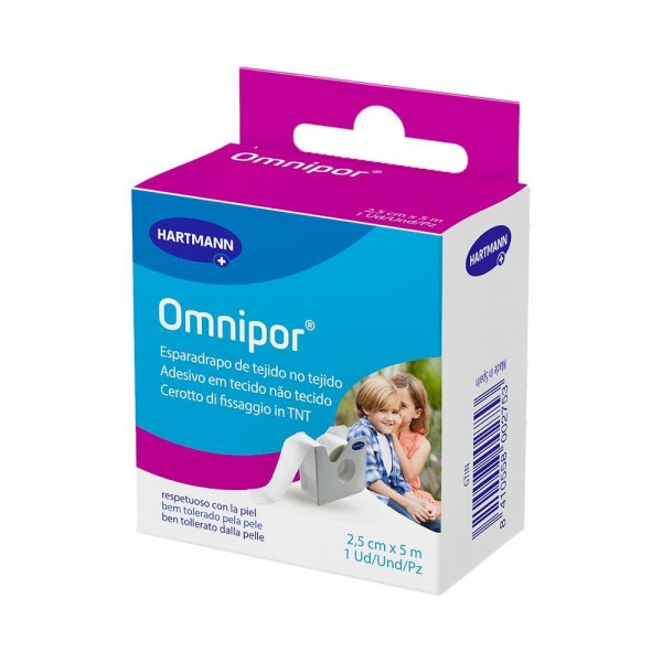 Omnipor 2,5cmx5m con Dispensador 1 ud