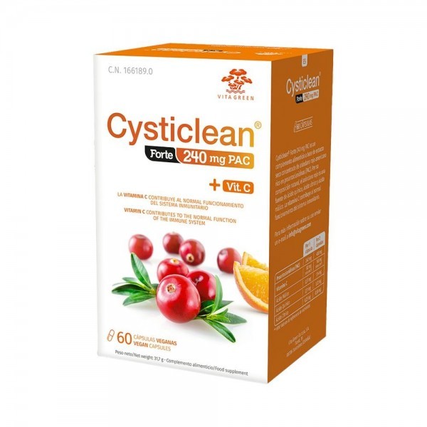 Cysticlean Forte con PAC y Vit C y Arándano Rojo - 60 caps