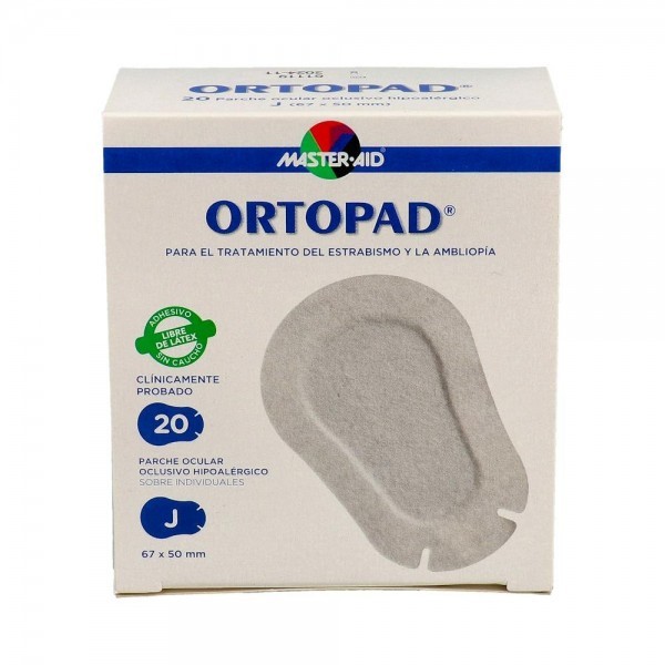 Parche Ortopad Ocular Blanco Junior 20 U