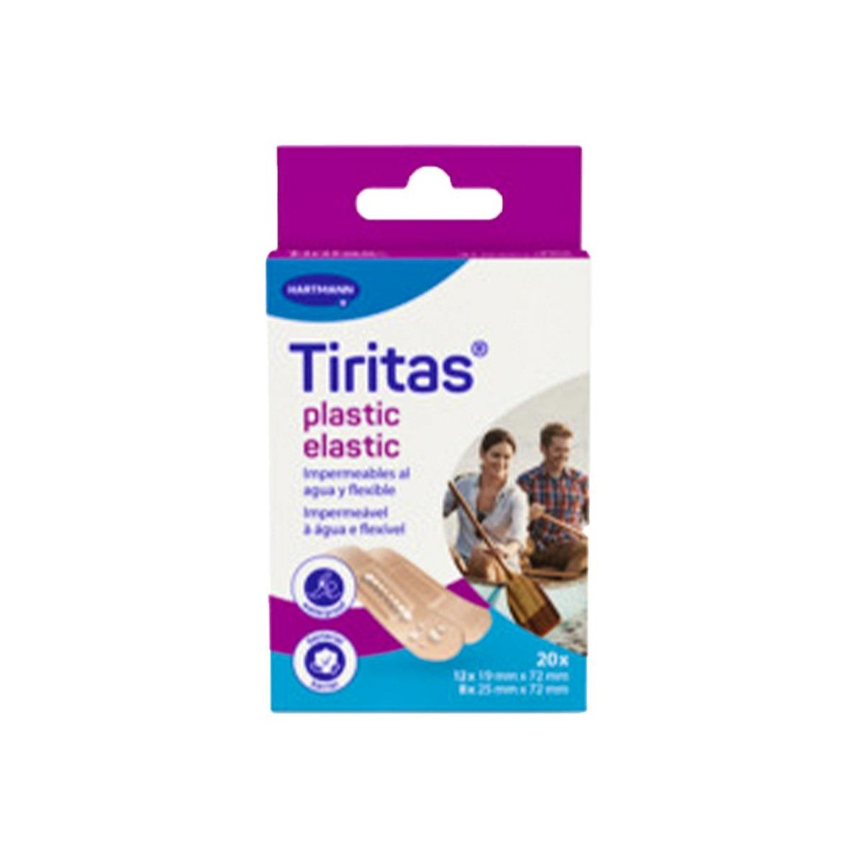 Tiritas Plastic elastic surtido 2 tamaños 20 uds