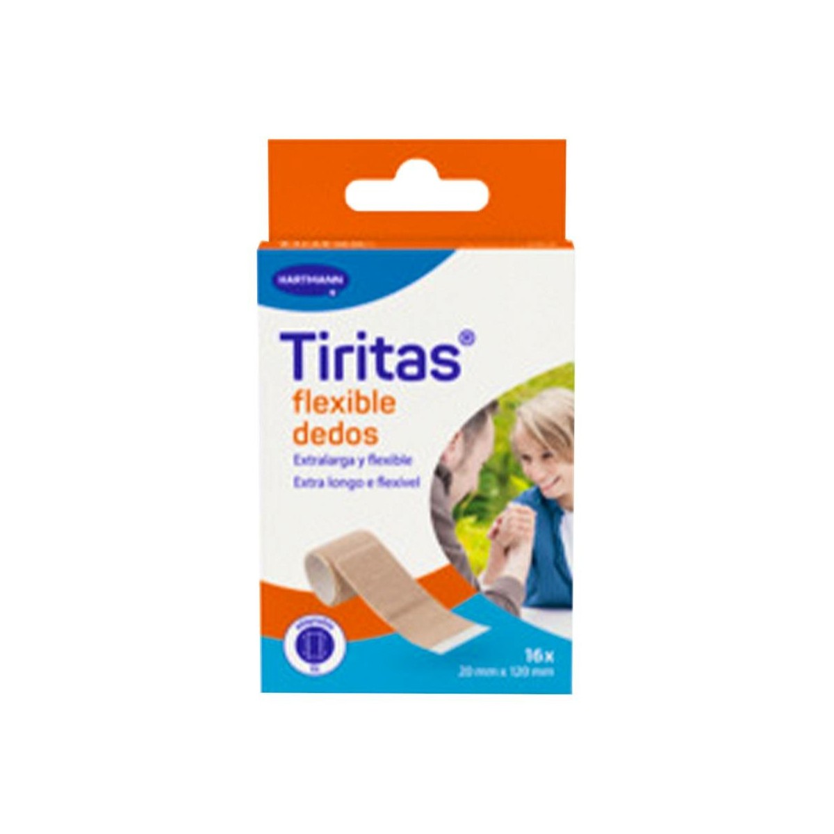 Tiritas Flexible dedos 20x120mm 16 uds.