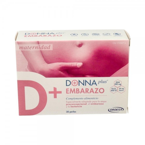 Donnaplus+ Embarazo 30 Perlas (Regalo Sachet Bellycalm)