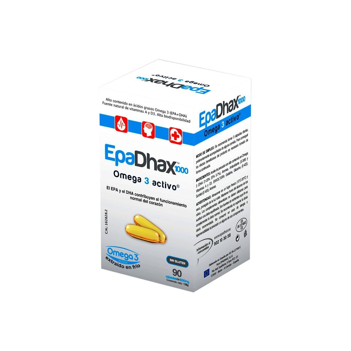 Epadhax Omega 3 Activo 1 G 90 Caps