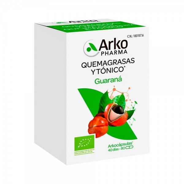 Arkocápsulas Guaraná BIO 80 Cápsulas Arkopharma