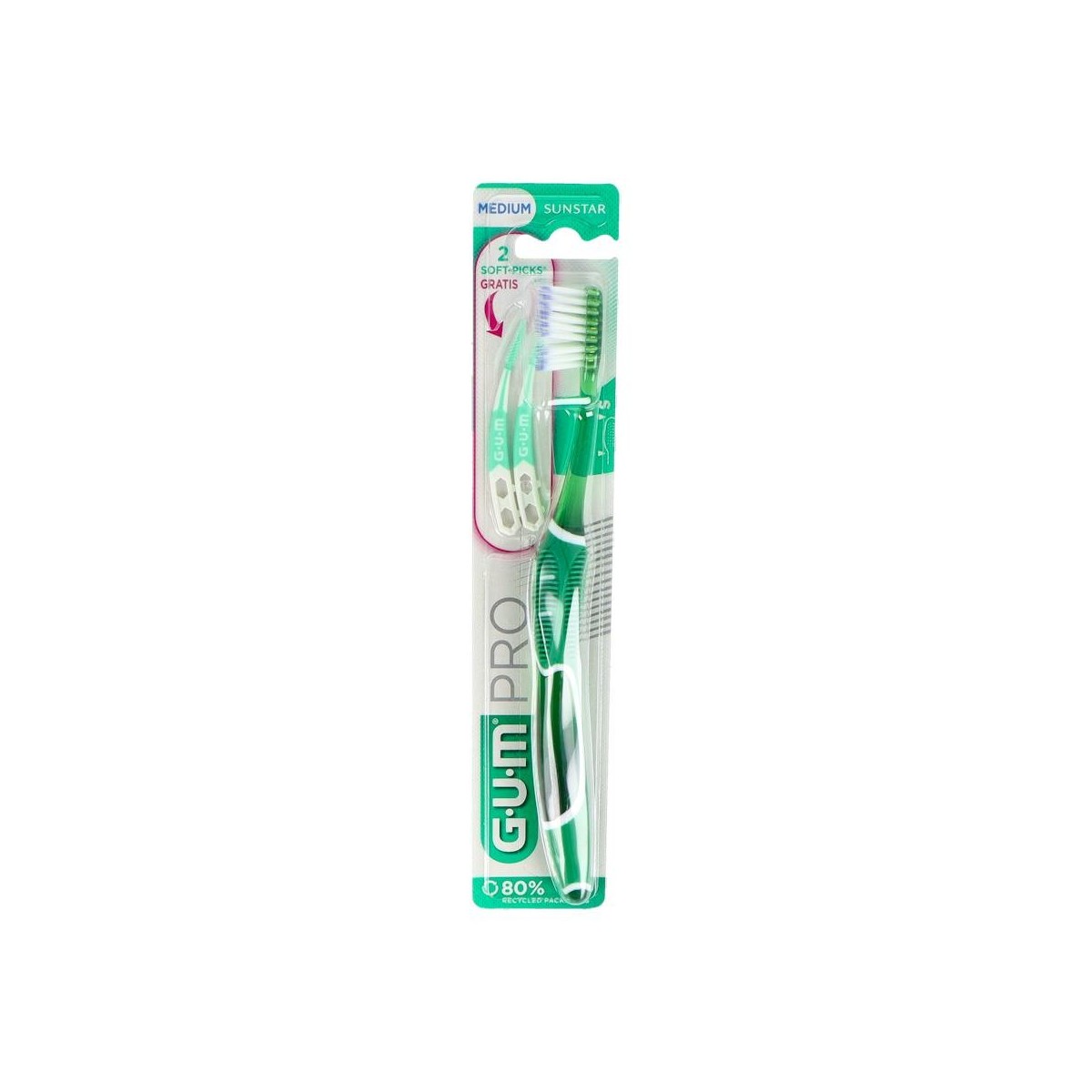 Cepillo Dental Gum Tech Pro Compac Medio 528