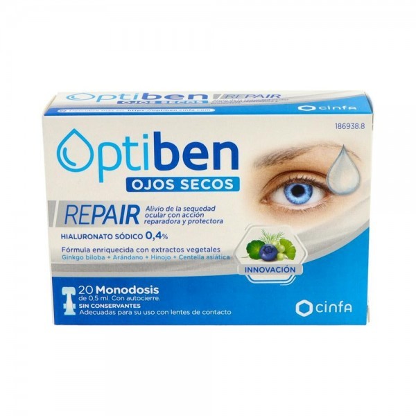 Optiben Ojos Secos Repair 20 Monodosis