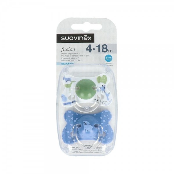 Chupete Suavinex Fusion Silicona Fisio 4-18 2 Un