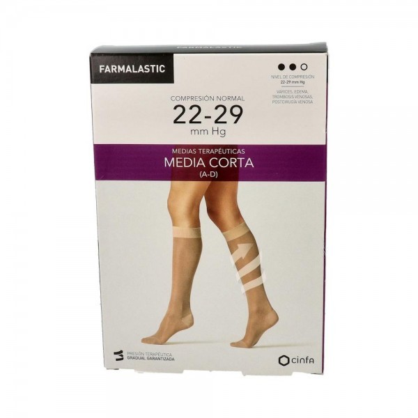 MEDIA FARMAL COR NOR C/PUNT BEIGE T/G 2 UN