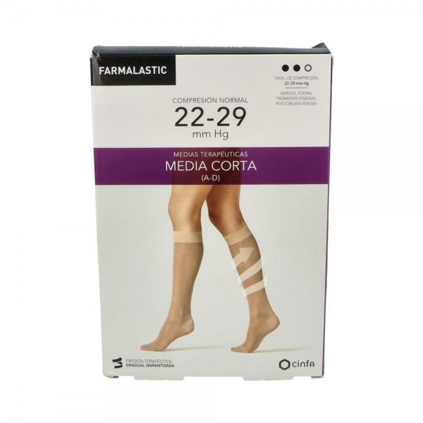 MEDIA FARMAL COR NOR C/PUNT BEIGE T/EG 2 UN