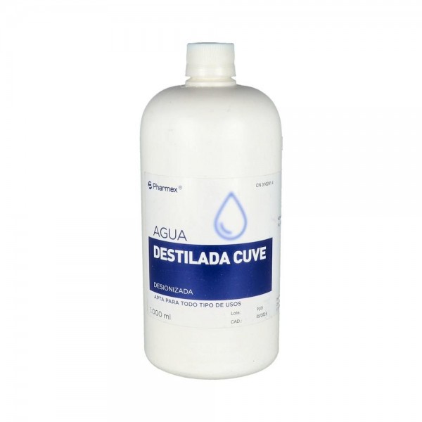 AGUA DESTILADA CUVE 1000 ML