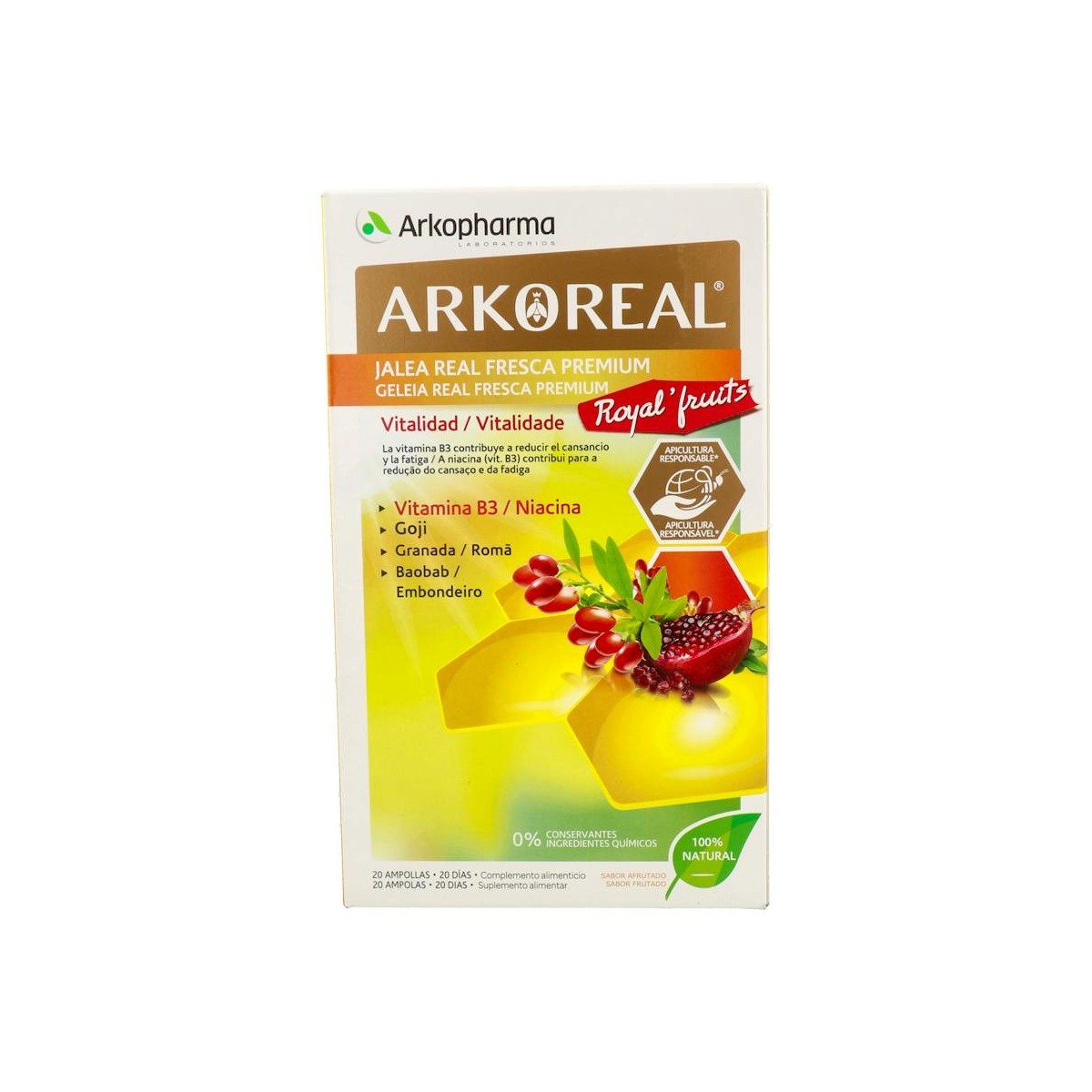 Arkoreal Jalea Real Frutas 20 Viales