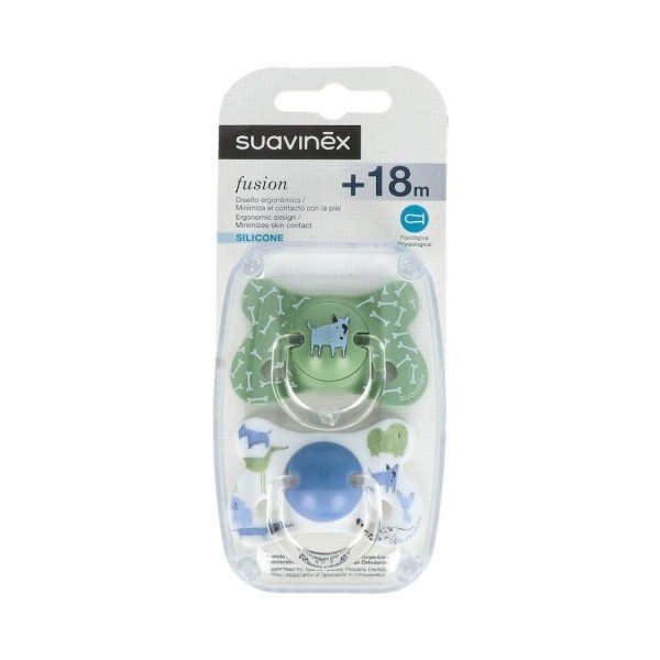 Chupete Suavinex Fusion Silicona Fisio 18M+ 2 Un