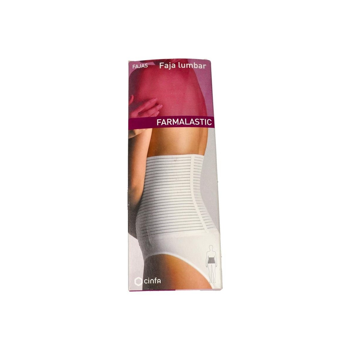 Faja Farmal Lumb Velcro T/1 75-95 Cm Blanco