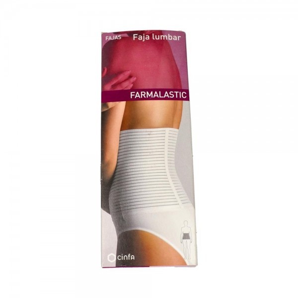 Faja Farmal Lumb Velcro T/1 75-95 Cm Blanco