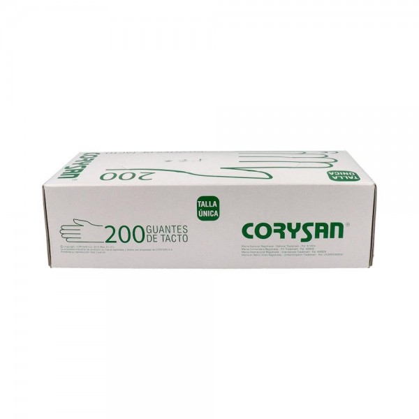 Corysan Guantes Plastico Tacto T/U 200 Un