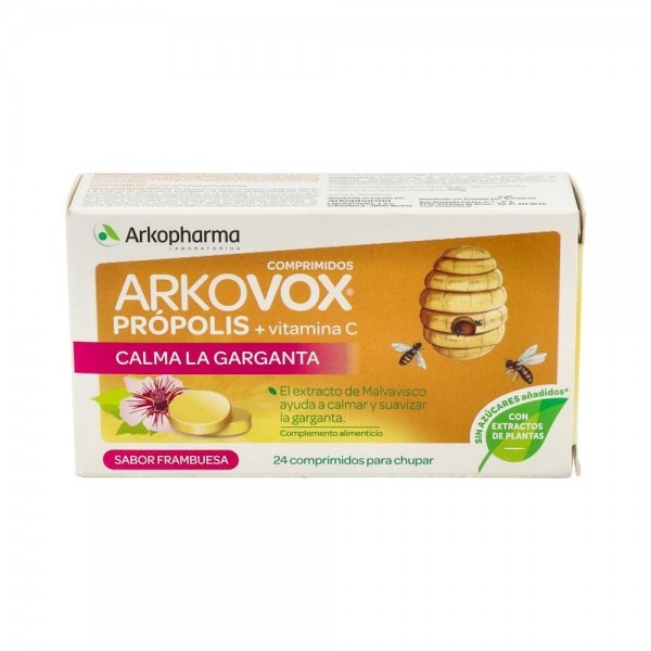 Arkovox Propololis Frambuesa 24 Comp