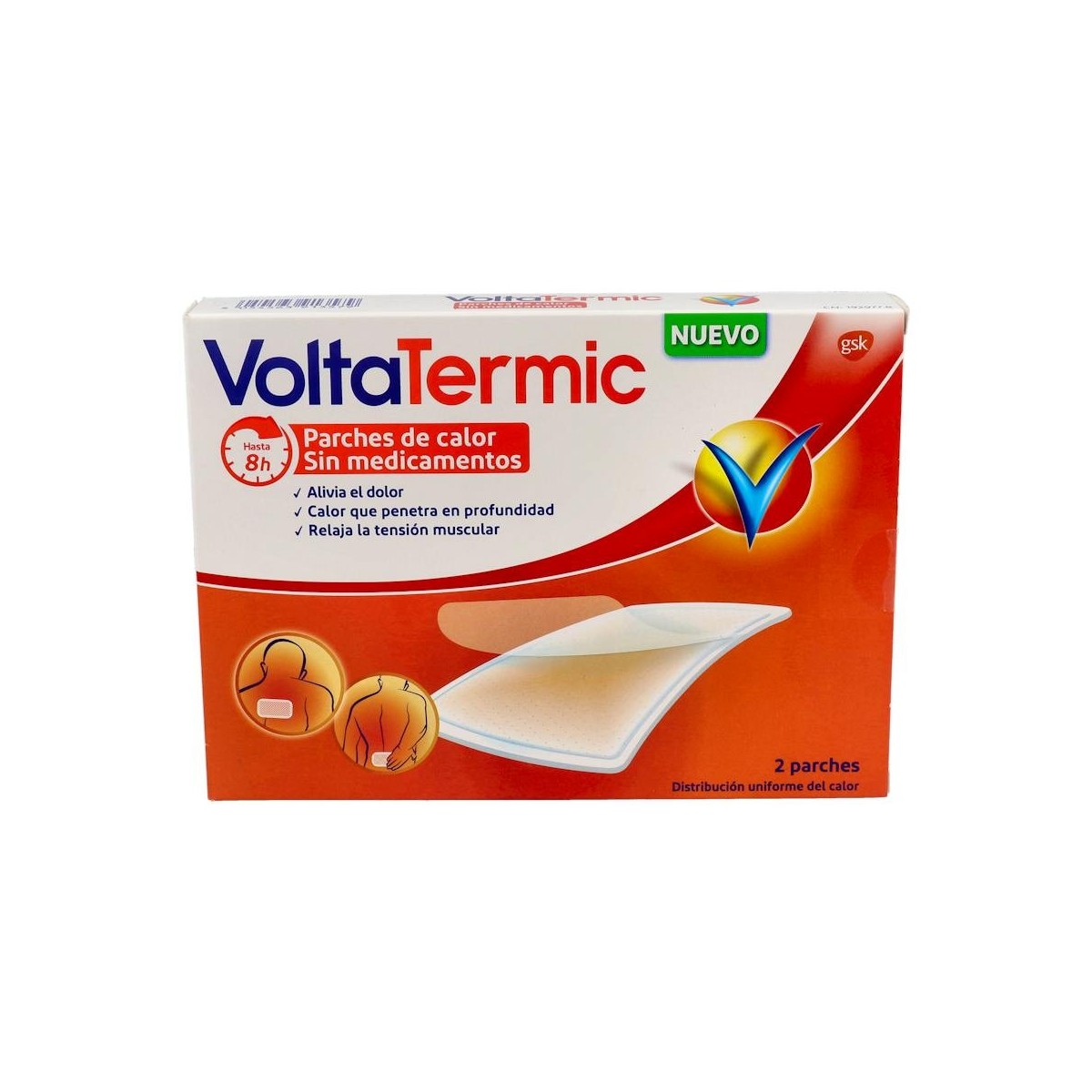 Voltatermic Parches Rectangular 2 Parches