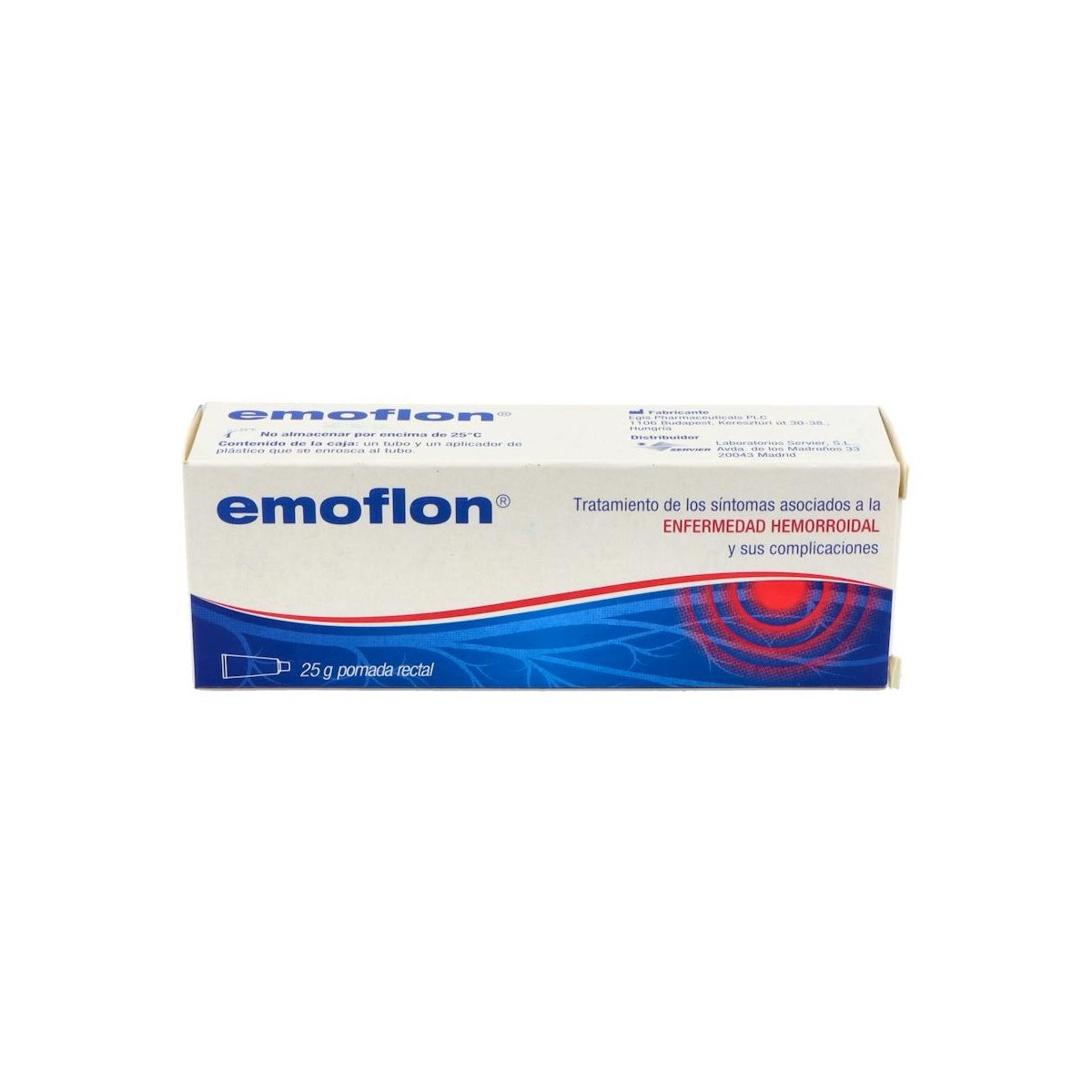 Emoflon Pomada Rectal 25 Mg