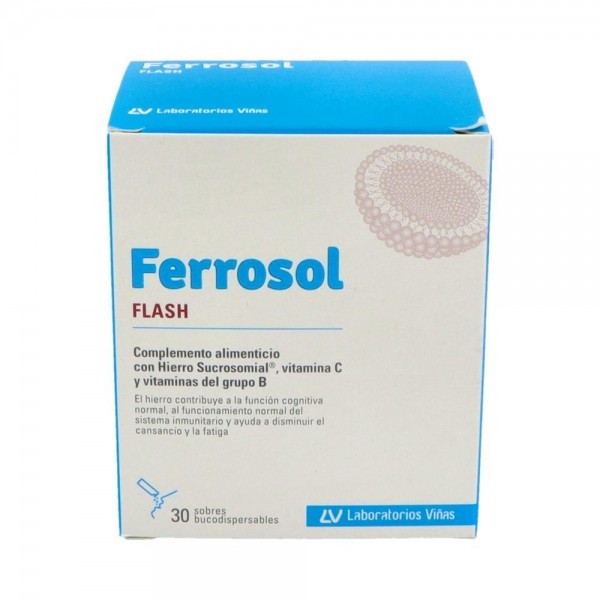 Ferrosol Flash 30 Sobres Bucod