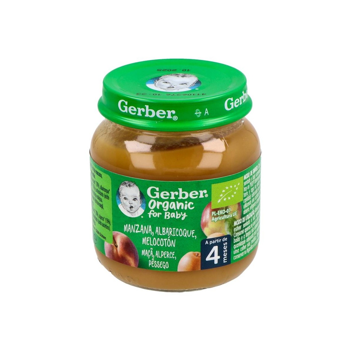 Gerber Tarrito Organic Manzana Albaricoque Y...