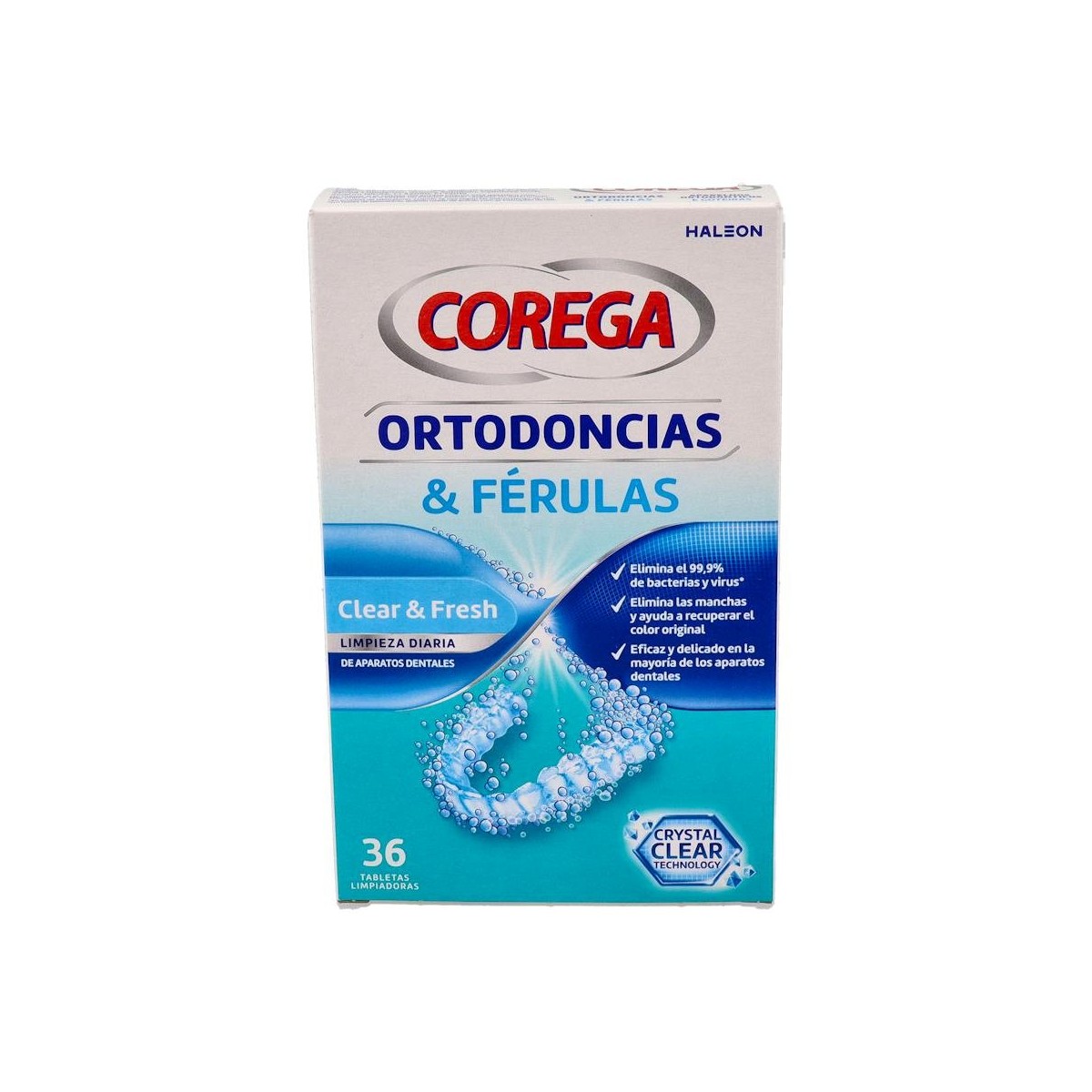 Corega Ortodoncias & Ferulas 36 Tab Limpiadoras