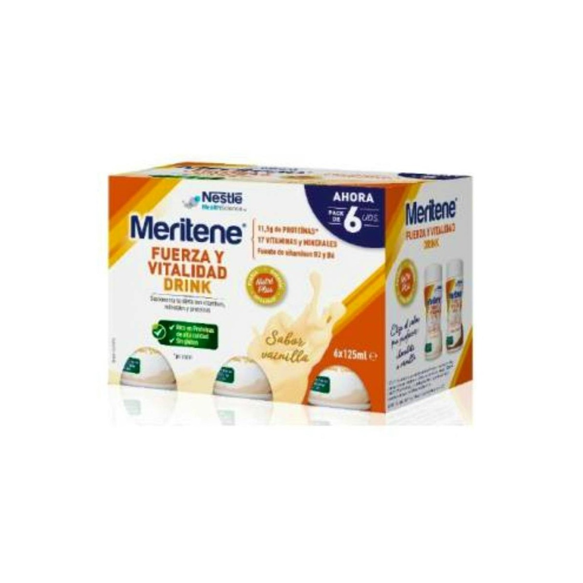 Meritene Fuerza Y Vitalidad Vain Drink 6X125 Ml