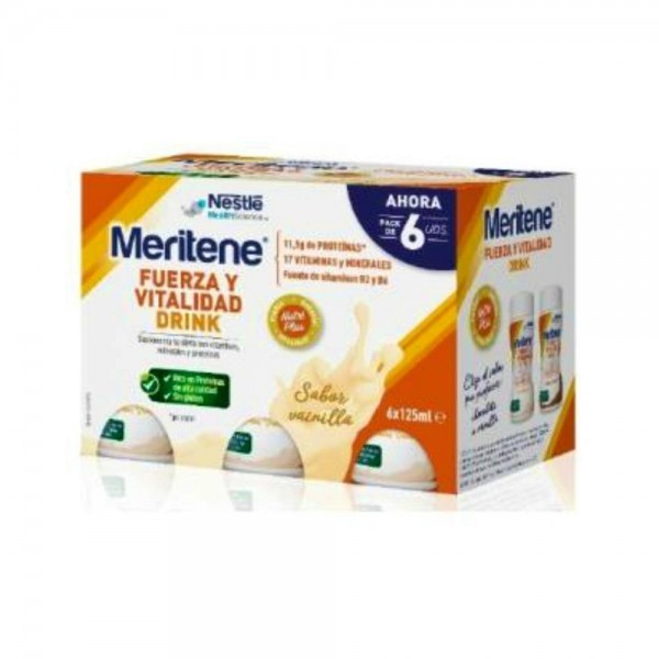 Meritene Fuerza Y Vitalidad Vain Drink 6X125 Ml