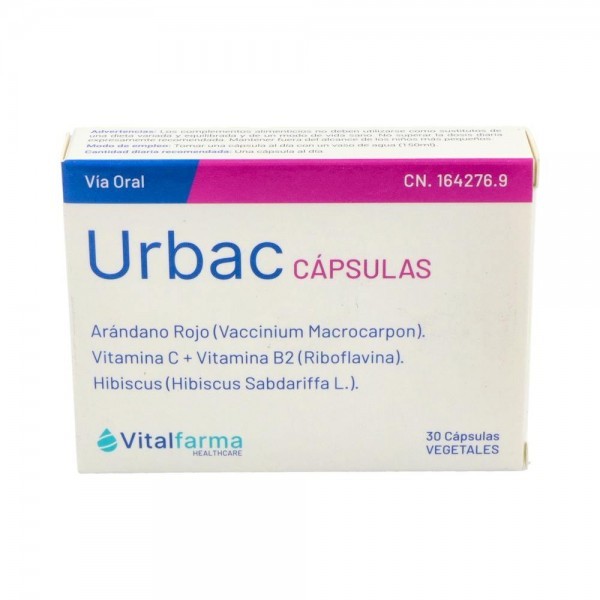Vitalfarma Urbac 30 Caps