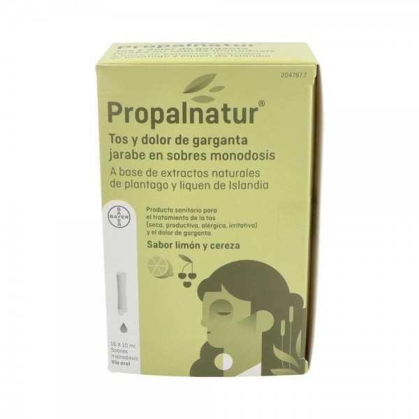 Propalnatur Tos Y Garganta Sobres Monodosis 16X10Ml