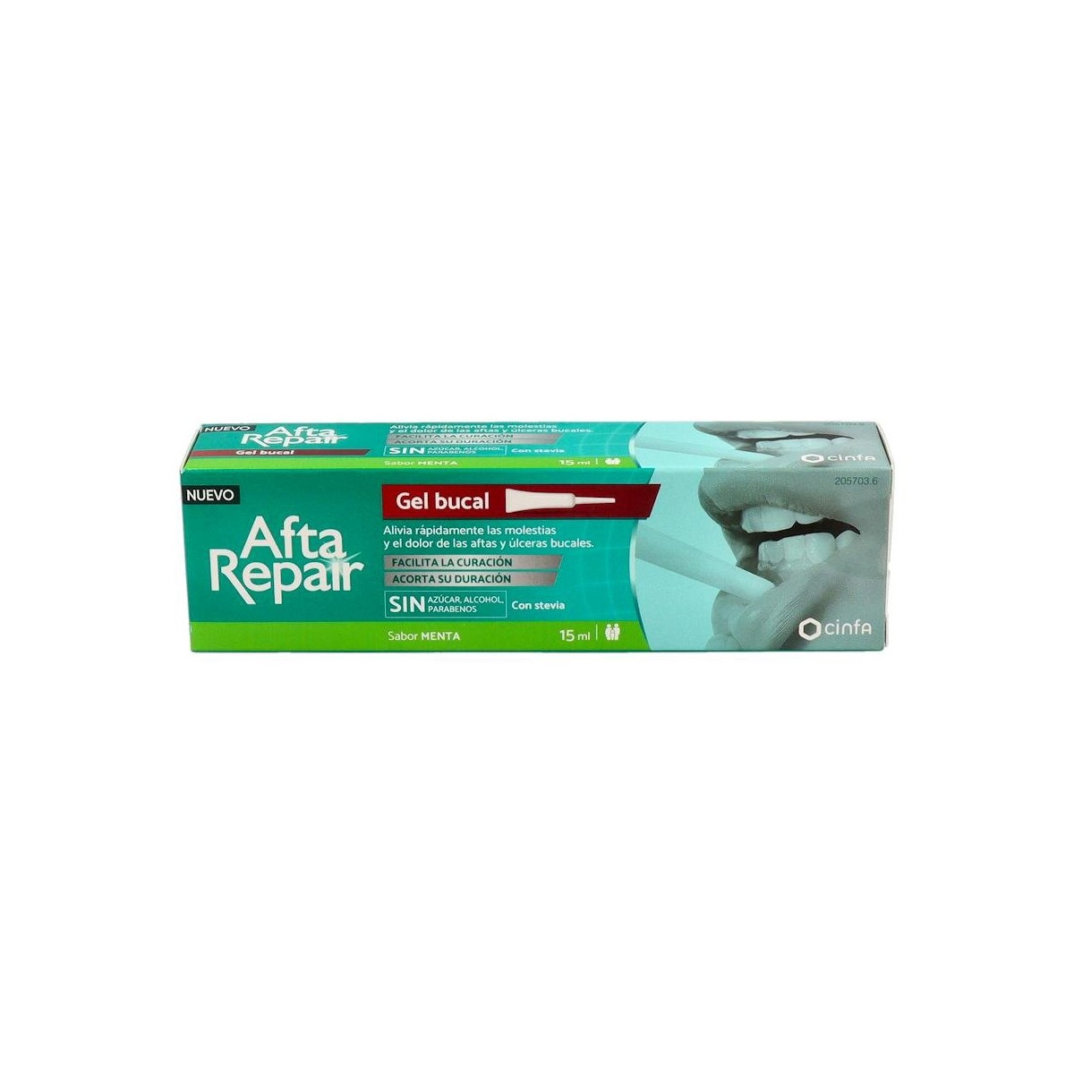 Afta Repair Gel Sabor Menta 15 Ml