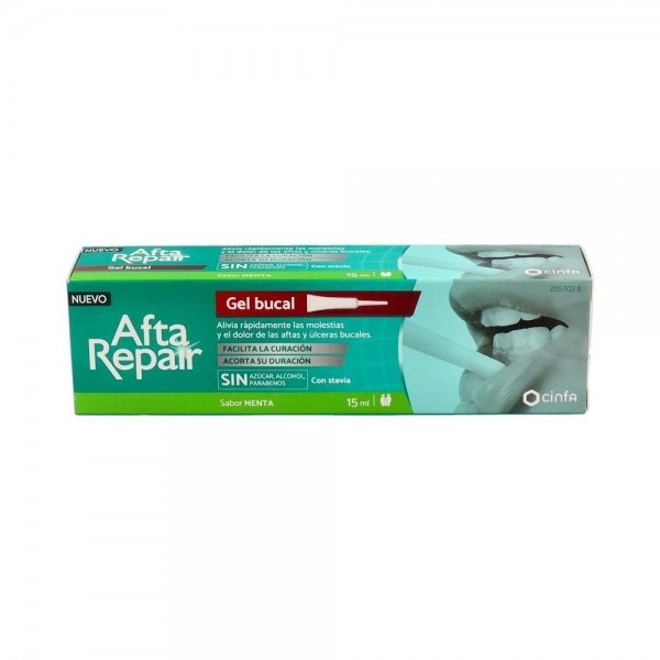 Afta Repair Gel Sabor Menta 15 Ml