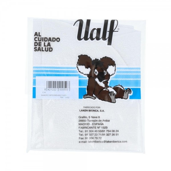Babero Ualf Rizo Imperm Adult 0152 Blc